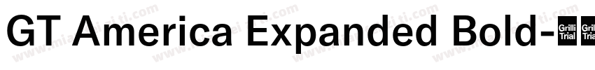 GT America Expanded Bold字体转换